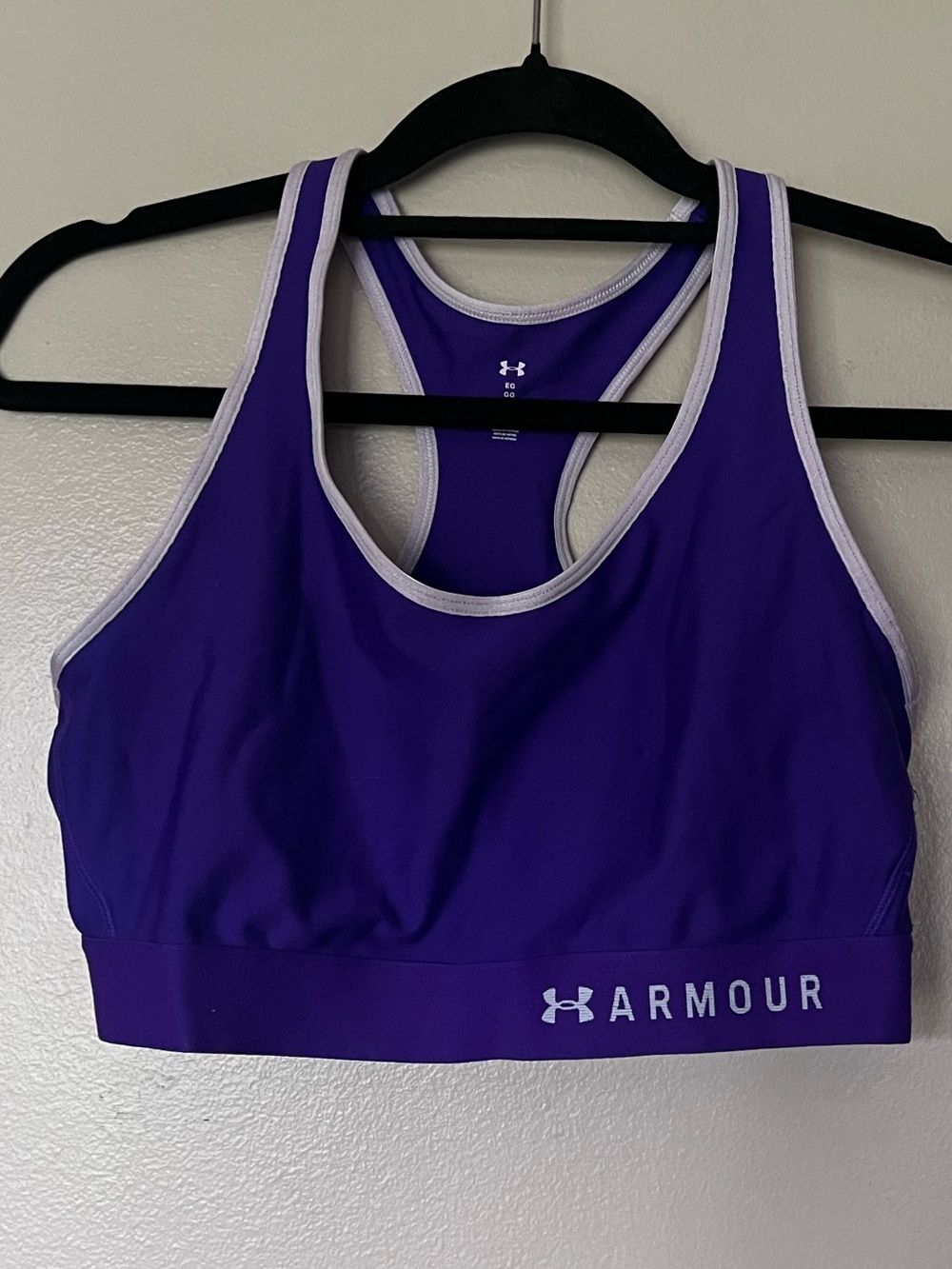 Under Armour Purple Racerback Training Bra with Light Trim